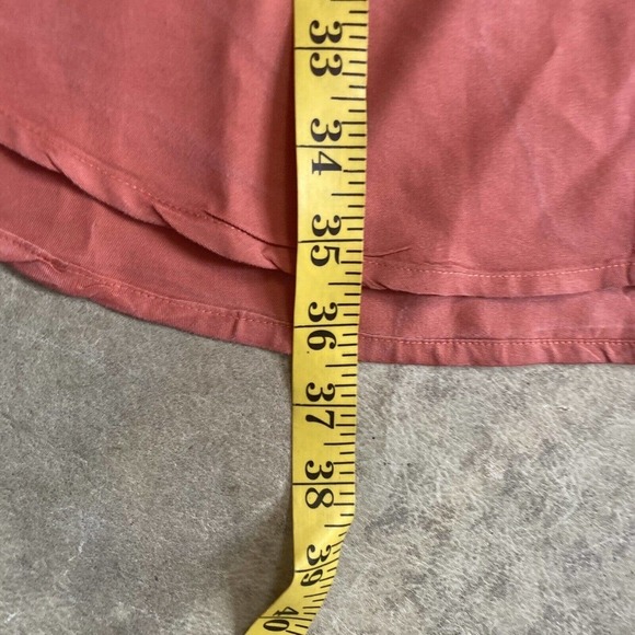 Parory Dress Womens Size 14 Button Front Collared Embroidered‎ Long Sleeve Pink - Picture 6 of 14